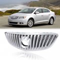 G-plus Front Upper Bumper Grille Grill Chrome Compatible With 2010-2013 Buick Lacrosse