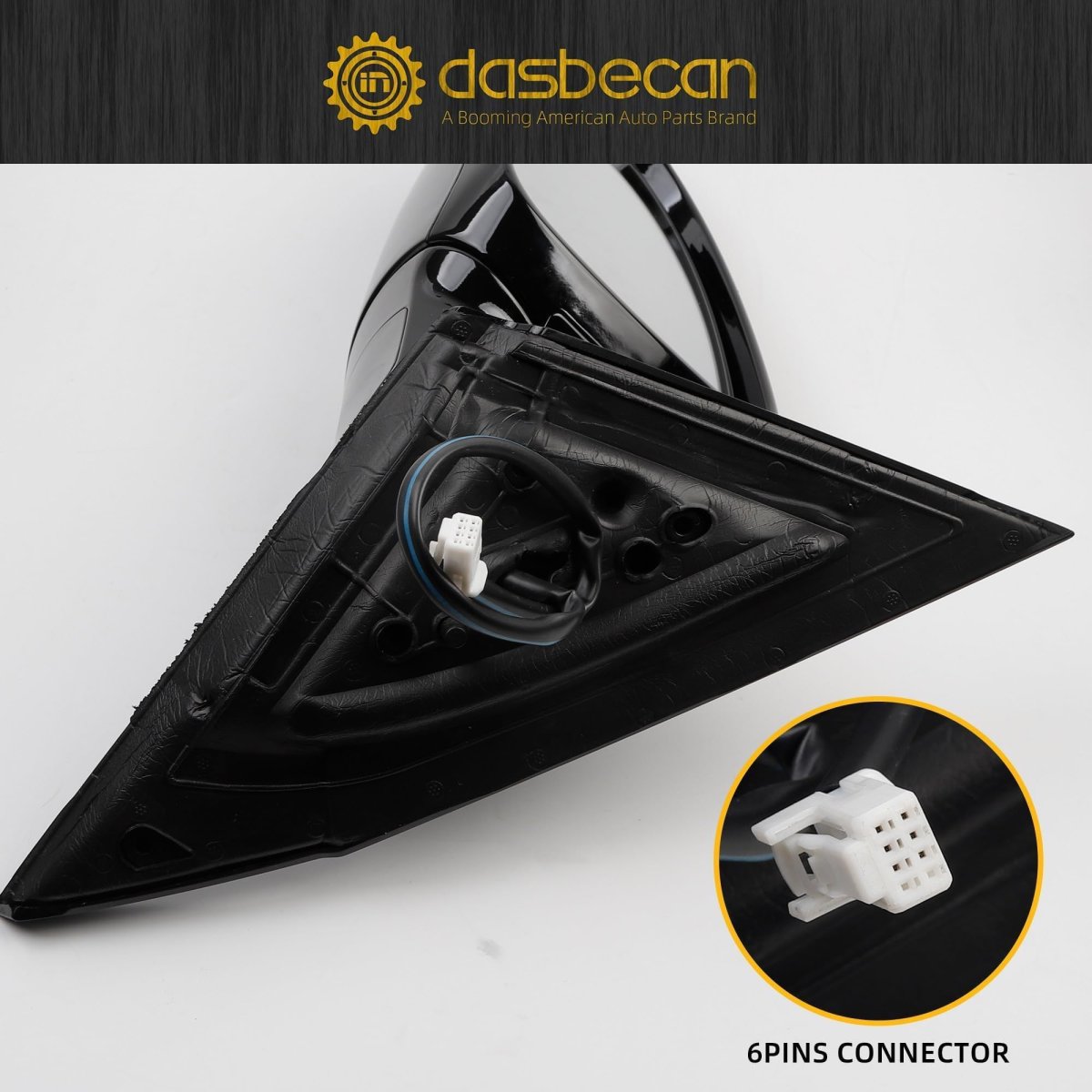 Driver Side Mirror For 2019 2020 2021 2022 2023 Nissan Altima Left Door With Heated Turn Signal And Power Adjustment Black