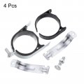 Uxcell Rubber Cushion Strut Clamp 4pcs 3-35 64 Cushioned Rigid Steel Pipe For Mounting Pex Tubing To Channels