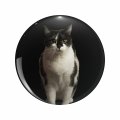 1080 Graphics Cute Cat With Beautiful Eyes Key Chain Double Sided Stainless Steel Keychain 