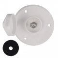 Recpro Rv Cable Tv Plate 476-b-3 476-w-3 Coaxial Connector Round Receptacle Black Or White Option 1 2 Pack Optional Seal White 