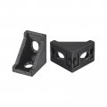 8pcs Inside Corner Bracket Gusset 28x28x20mm 2028 Angle Connectors For 2020 Series Aluminum Extrusion Profile Black 