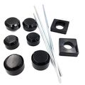 Black Aluminum Fork Axle Caps Covers For 96-05 Suzuki Gsxr 600 750 01-04 1000