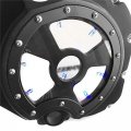 Smt-blue Led See Through Engine Clutch Cover Compatible With Kawasaki Zx14r Zzr1400 06 13 Black Motorcycle B01m26sv31