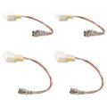 4pcs Car Door Speaker Wiring Harness Adapter Connector Plug Replacement Fit For 2012-2018 Subaru Crosstrek 2008-2019 Impreza 