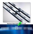 Stainless Steel Egrille Billet Grille Grill For 07-13 Gmc Sierra 1500 07-10 2500 Denali Top Bumper Insert