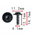Autobahn88 Screw Bolt For Door And Handle Compatible With Vw Audi Golf R Passat Tiguan Cc Oem N90918701 Pack Of 10
