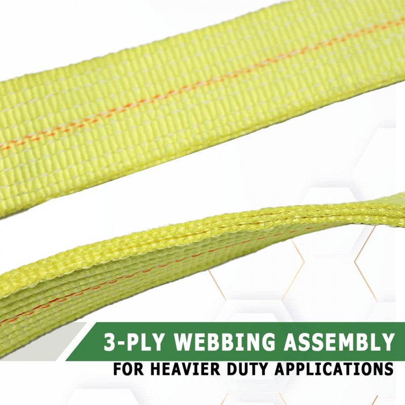 Boxer Tow Straps V Bridle 3a X 24a With Rtj Cluster Hooks Recovery Strap Rollback Car Hauler Towing A B S 16 200lbs