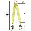 Boxer Tow Straps V Bridle 3a X 24a With Rtj Cluster Hooks Recovery Strap Rollback Car Hauler Towing A B S 16 200lbs