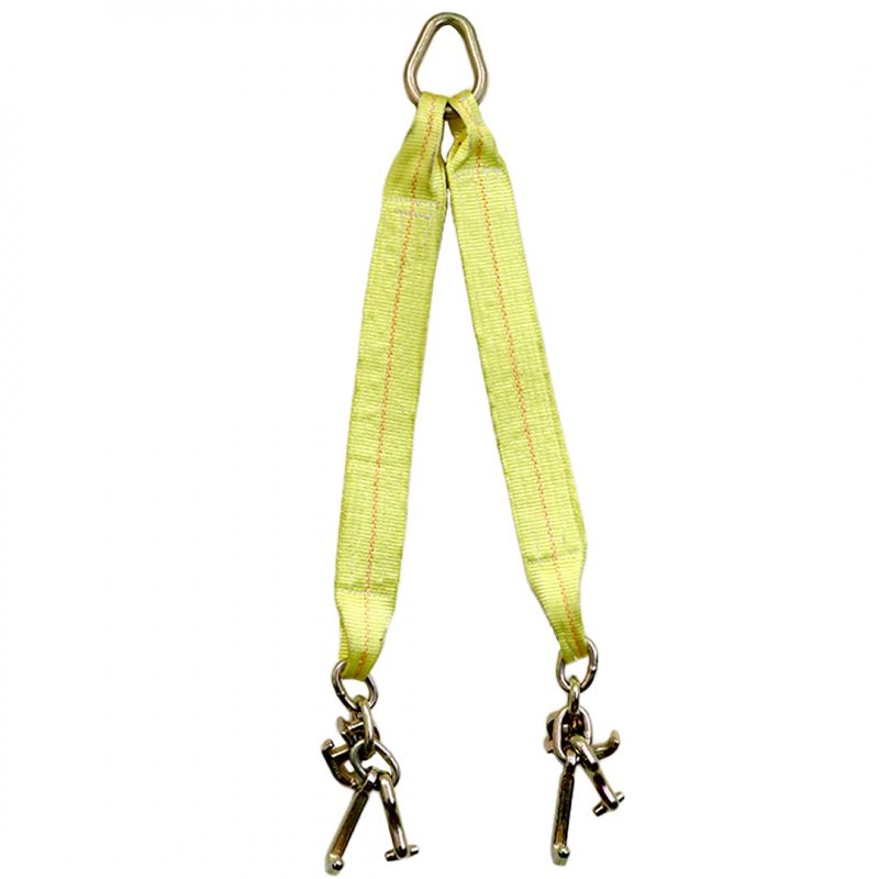 Boxer Tow Straps V Bridle 3a X 24a With Rtj Cluster Hooks Recovery Strap Rollback Car Hauler Towing A B S 16 200lbs