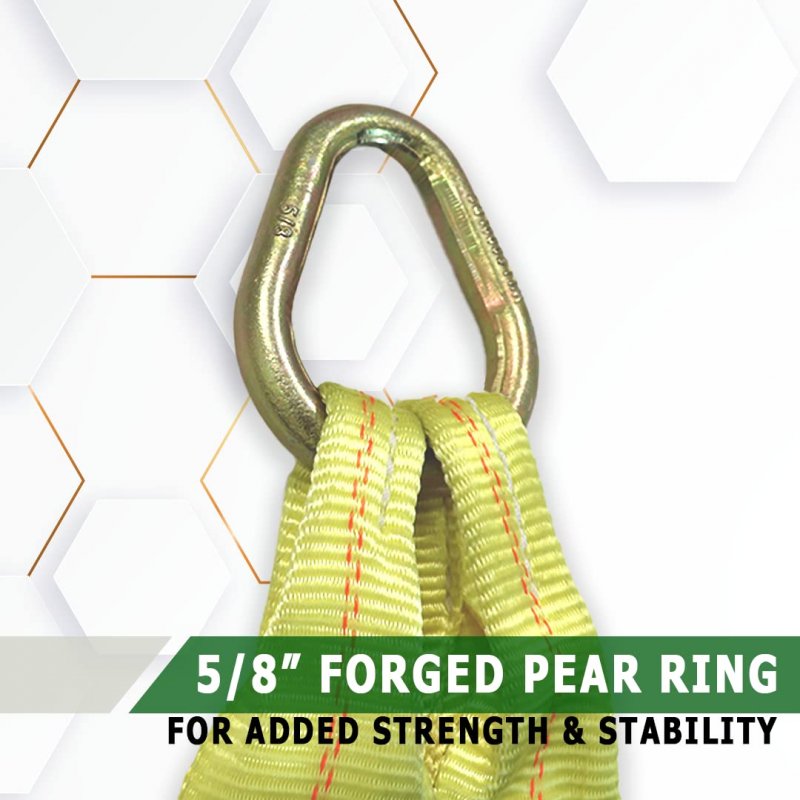 Boxer Tow Straps V Bridle 3a X 24a With Rtj Cluster Hooks Recovery Strap Rollback Car Hauler Towing A B S 16 200lbs