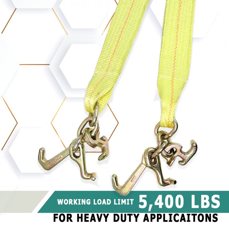 Boxer Tow Straps V Bridle 3a X 24a With Rtj Cluster Hooks Recovery Strap Rollback Car Hauler Towing A B S 16 200lbs