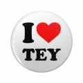 1080 Graphics I Love Tey Key Chain Double Sided Stainless Steel Keychain