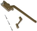 H 3914 9 In Diecast Bronze Surface Mount Left Hand Casement Operator With Matching Crank Handle For Wood Window Frames 