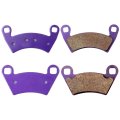 Carbon Fiber Brake Pads Front And Rear Fa354 Fa452 Fits For Polaris Ranger 400 2010-2013 2 Pairs