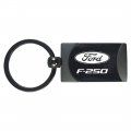 Au-tomotive Gold Two Tone Rectangular Key Chain For Ford F-250 Gunmetal