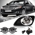 July King Car Fog Lamp Assembly For Toyota Camry 2009 2010 2011 4300k Halogen Blub Frame Harness Switch