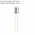 Uxcell 5pcs Photosensitive Diode Photodiodes Light Sensitive Sensors 5mm Round Head Receiver