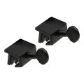 U 105518 Window Lock Economy Sash With Rubber Insert For Horizontal Metal Tracks Matte Black 2 Pack 