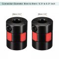Uxcell Shaft Coupling 8mm To Bore L25xd20 Aluminum Alloy Flexible Coupler Joint For Servo Stepped Motor Pack Of 2