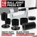 10pcs Heavy Duty Ball Joint Separator Press Removal Install Tool Set With Adapters Universal For Most 2wd 4wd Cars And Light