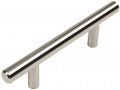 Cosmas 10 Pack 305-2 5sn Satin Nickel Cabinet Hardware Euro Style Bar Handle Pull 2-1 2 Hole Centers 4-7 8 Overall Length 