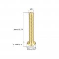 Uxcell Brass Machine Screws M3x20mm Phillips Pan Head Fastener Bolts For Furniture Office Equipment Electronics 60pcs