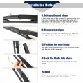 X Autohaux 350mm Rear Wiper Blade For Chrysler Aspen Dodge Durango 2007-2009