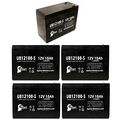 5x Pack Schwinn S750 Battery Replacement Ub12100-s Universal Sealed Lead Acid 12v 10ah 10000mah F2 Terminal Agm Sla 