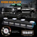 Xridonsen 2x 17 Inch Green White Emergency Lights For Vehicles 40 Led Dash Interior Front Rear Windshield Strobe Safety Warning