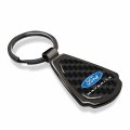 Ipick Image Made For Ford Maverick Real Black Carbon Fiber Gunmetal Metal Teardrop Key Chain