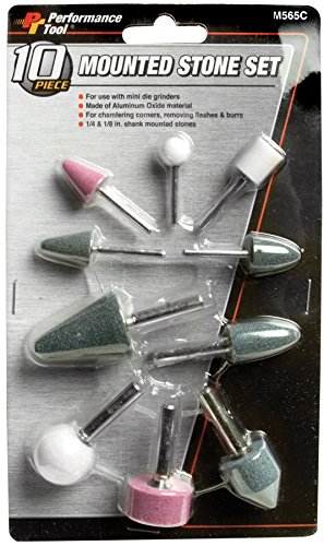 Performance Tool M565c Mounted Stone Set 10 Piece