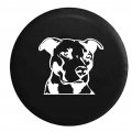 American Educational Products Pitbull Terrier Staffy Dog Lover K9 Spare Tire Cover Vinyl Black 33 In 