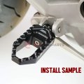 Autobahn88 Motorcycle Footpeg Front Rider Touring-type With No-extension Compatible Honda Cb500x 2013-2019 Black