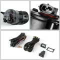 Compatible With Yaris Hatchback Xp90 Pair Of Bumper Driving Fog Lights Wiring Kit Switch Amber Lens