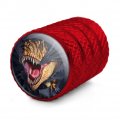 T-rex Dinosaur Ripping Valve Stem Caps For Tire Rim Wheel Aluminum Red