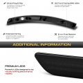 Vipmotoz Amber Led Strip Side Marker Light For 2014-2019 Chevy Corvette C7 Black Housing Smoked Lens 2-piece Driver Passenger