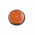 Uxcell Pair 56mm Dia Plastic Round Reflective Warning Plate Reflector For Motorcycle