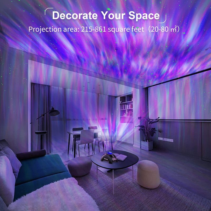 Star Projector Togave Aurora For Decor With Bluetooth Speaker And White Noise Light Night Galaxy Kids Adults Gaming Room Home
