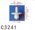 Autobahn88 Body Equipment Vehicle Trim Expanding Rivet Compatible With Bmw Oem 07147213303 Pack Of 20