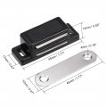 Uxcell Magnetic Cabinet Door Latches Catch For Kitchen Closet Wardrobe Black 16pcs