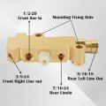 Kipa Brass Pv4 Brake Proportioning Valve Disc System Combination For Ford Chevy Mopar 4 Wheel Brakes Trucks 172-1361