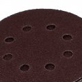 Uxcell 125mm Dia 40 Grit 8 Holes Hook And Loop Sanding Paper Discs Dark Brown 50 Pcs