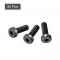 Uxcell M4x12mm Hex Socket Thin Head Cap Screw Bolts 12 9 Grade Carbon Steel 50pcs