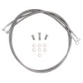 Front Brake Lines Cable For 1989-2006 Yamaha Blaster 200 Yfs200 Yfs200se Special Edition Stainless Steel Cables Silvery 