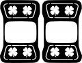 Jeeptails Four Leaf Clover Tail Lamp Light Covers For Jeep Gladiator 