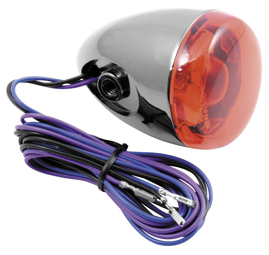 Chris Products Dual Filament Deuce T D Rear Light Black Nickel Red 8887r-bn New