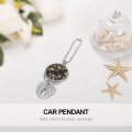 Day Of The Dead Halloween Cat Sugar Skull Car Pendant Rear View Mirror Hanging Accessories Interior Rearview Necklace For