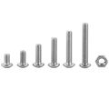 170pcs M4 Stainless Steel Ss304 Hex Socket Button Head Bolts Screws Nuts Assortment Kit With Storage Box
