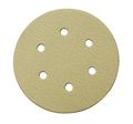 Powertec 45215g-50a 6-inch 6 Hole 150 Grit Hook And Loop Sanding Discs Gold 50-pack 